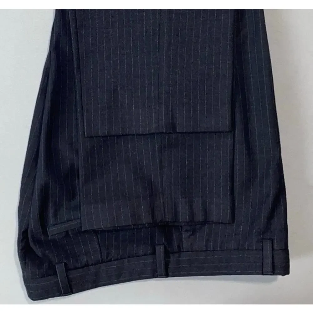 Banana Republic Vintage '02 Y2K Gavin Flat Front Wool Flannel Dress Pants. 35X32